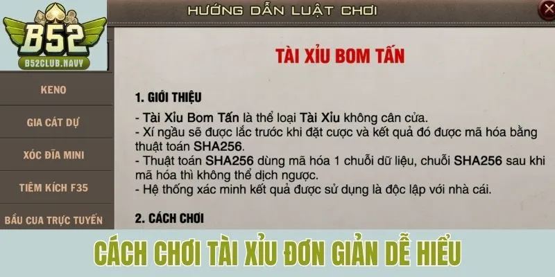 Cách chơi tài xỉu đơn giản dễ hiểu